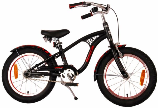 Kinderfahrrad 16 Zoll Volare Miracle Cruiser Jungen Mattschwarz Prime Collection