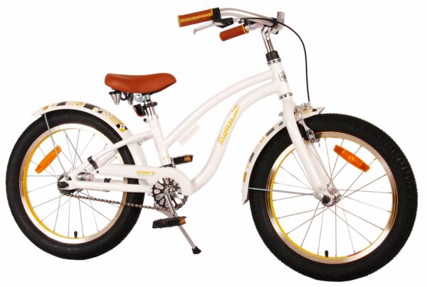 Kinderfahrrad 18 Zoll Volare Miracle Cruiser Mädchen Weiß Prime Collection