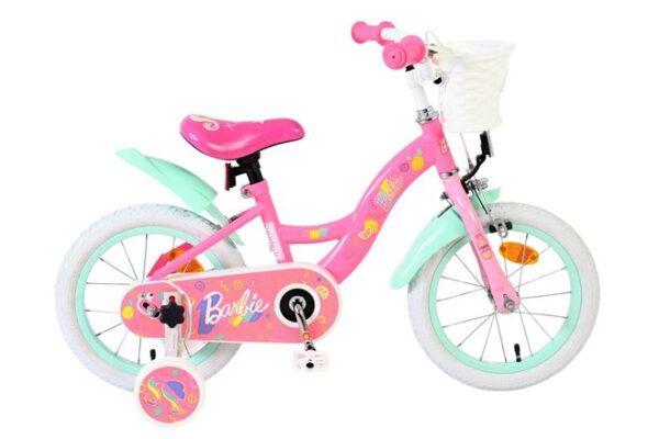 Barbie Kinderfahrrad - Mädchen - 14 Zoll - Rosa