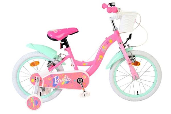 Barbie Kinderfahrrad - Mädchen - 16 Zoll - Rosa - Zwei Handbremsen