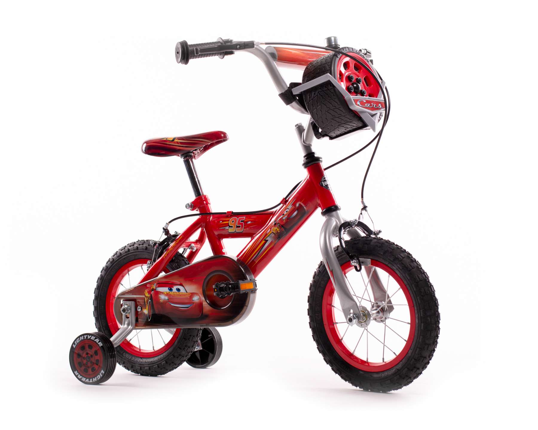 Disney Cars Kinderfahrrad - Jungen - 12 Zoll - Zwei Handbremsen