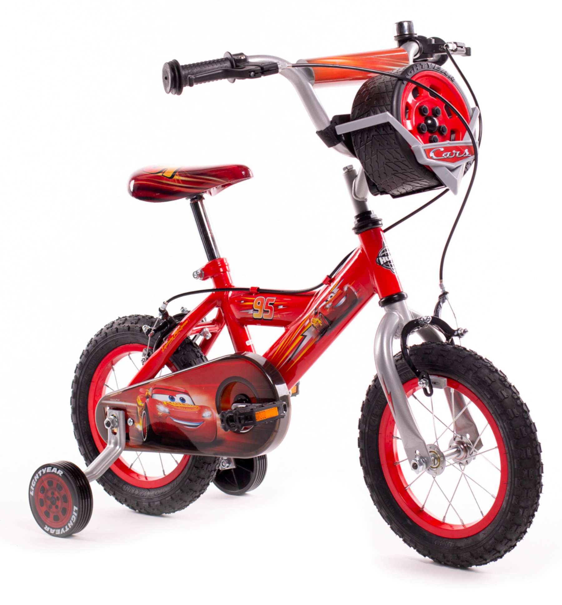 Disney Cars Kinderfahrrad - Jungen - 12 Zoll - Zwei Handbremsen