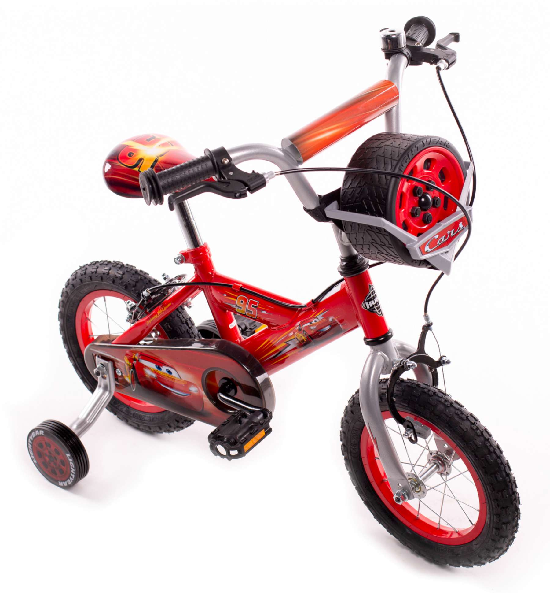 Disney Cars Kinderfahrrad - Jungen - 12 Zoll - Zwei Handbremsen