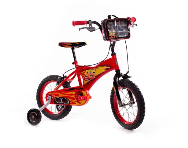 Disney Cars Kinderfahrrad - Jungen - 14 Zoll - Rot - Zwei Handbremsen