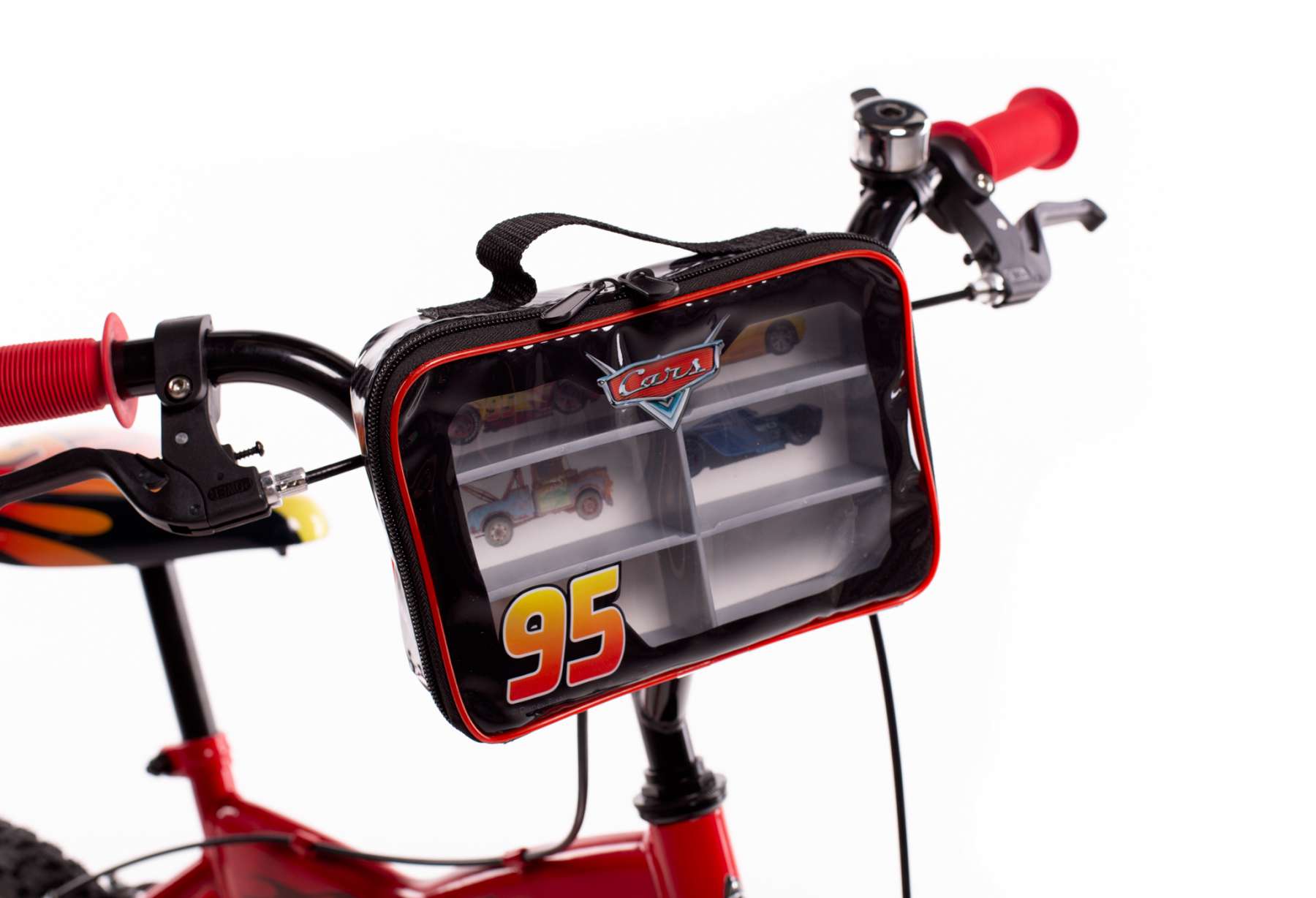 Disney Cars Kinderfahrrad - Jungen - 14 Zoll - Rot - Zwei Handbremsen