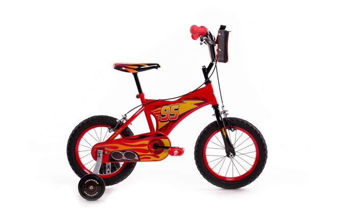 Disney Cars Kinderfahrrad - Jungen - 14 Zoll - Rot - Zwei Handbremsen