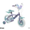 Disney Frozen 2 Kinderfahrrad - Mädchen - 12 Zoll - Blau/Lila - Zwei Handbremsen