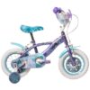 Disney Frozen 2 Kinderfahrrad - Mädchen - 12 Zoll - Blau/Lila - Zwei Handbremsen