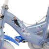 Disney Frozen 2 Kinderfahrrad - Mädchen - 14 Zoll - Blau/Lila - Zwei Handbremsen