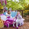 Disney Prinzessin Pferd mit Kutsche - Elektrisches Kinderfahrzeug