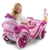 Disney Prinzessin Pferd mit Kutsche - Elektrisches Kinderfahrzeug