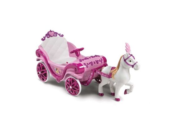 Disney Prinzessin Pferd mit Kutsche - Elektrisches Kinderfahrzeug