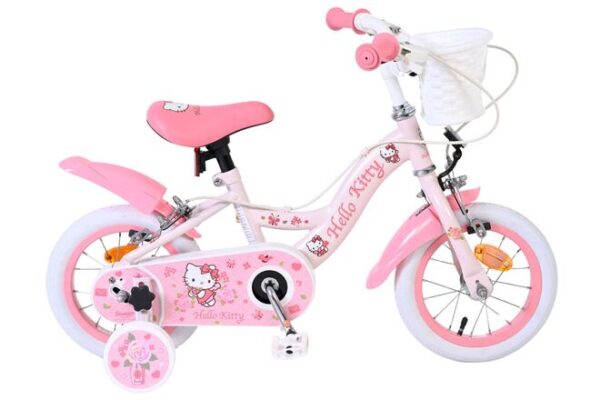 Hello Kitty Kinderfahrrad - Mädchen - 12 Zoll - Rosa - Zwei Handbremsen
