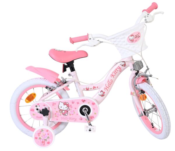 Hello Kitty Kinderfahrrad - Mädchen - 14 Zoll - Rosa - Zwei Handbremsen