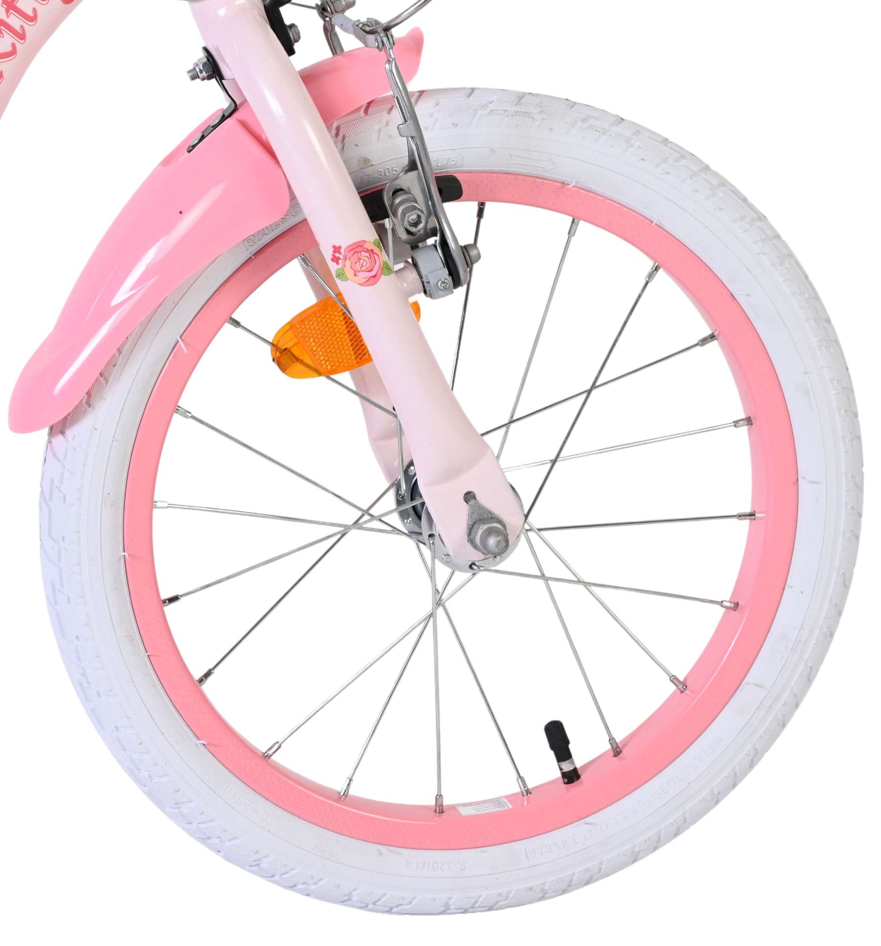 Hello Kitty Kinderfahrrad - Mädchen - 16 Zoll - Rosa - Zwei Handbremsen