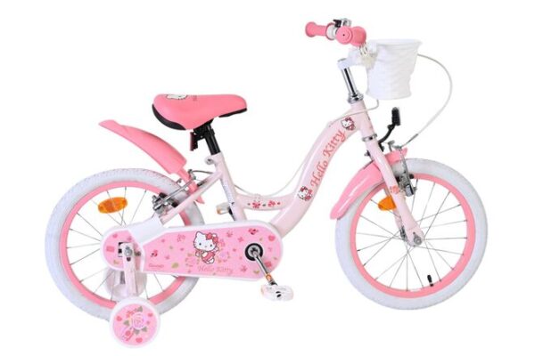 Hello Kitty Kinderfahrrad - Mädchen - 16 Zoll - Rosa - Zwei Handbremsen