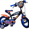 Hot Wheels Kinderfahrrad - Jungen - 12 Zoll - Schwarz Orange Blau - Zwei Handbremsen