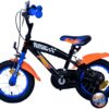 Hot Wheels Kinderfahrrad - Jungen - 12 Zoll - Schwarz Orange Blau - Zwei Handbremsen