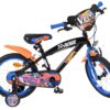 Hot Wheels Kinderfahrrad - Jungen - 16 Zoll - Schwarz Orange Blau - Zwei Handbremsen