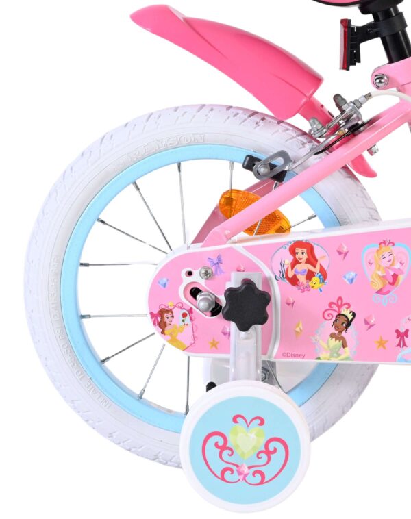 Magic Royals Kinderfahrrad - Mädchen - 14 Zoll - Rosa - Zwei Handbremsen