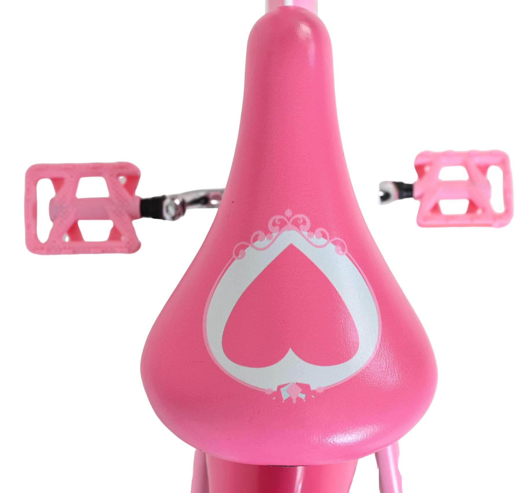 Magic Royals Kinderfahrrad - Mädchen - 14 Zoll - Rosa - Zwei Handbremsen