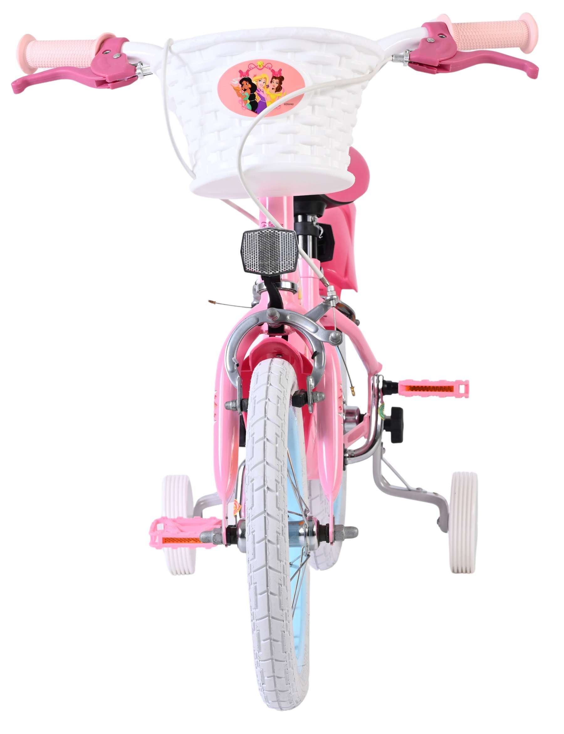 Magic Royals Kinderfahrrad - Mädchen - 14 Zoll - Rosa - Zwei Handbremsen