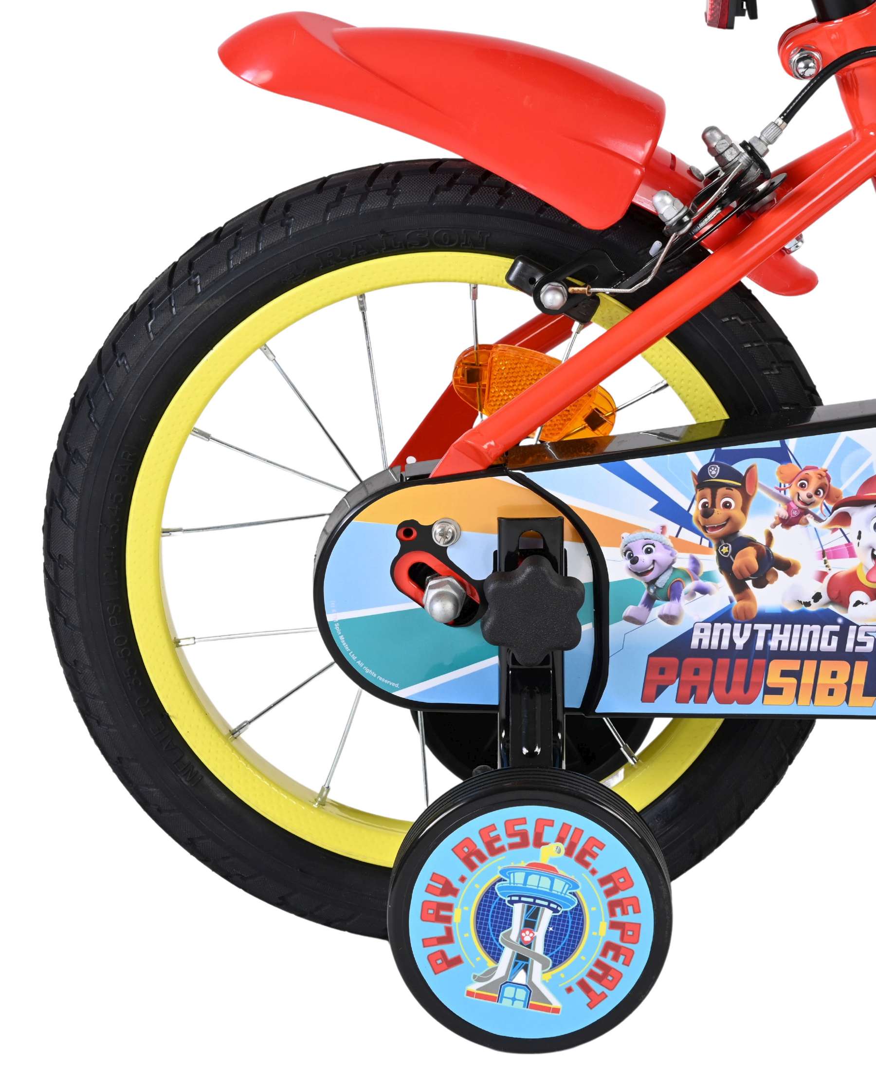 Paw Patrol Kinderfahrrad - Jungen - 14 Zoll - Zwei Handbremsen 2