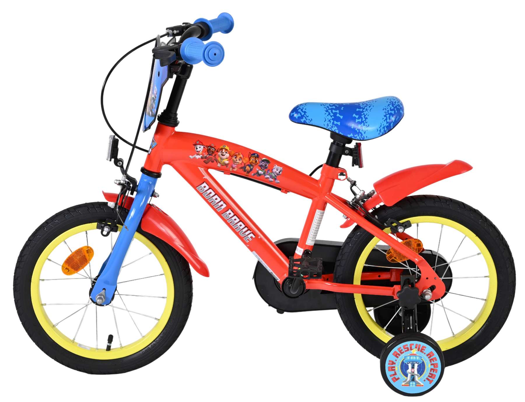 Paw Patrol Kinderfahrrad - Jungen - 14 Zoll - Zwei Handbremsen 7