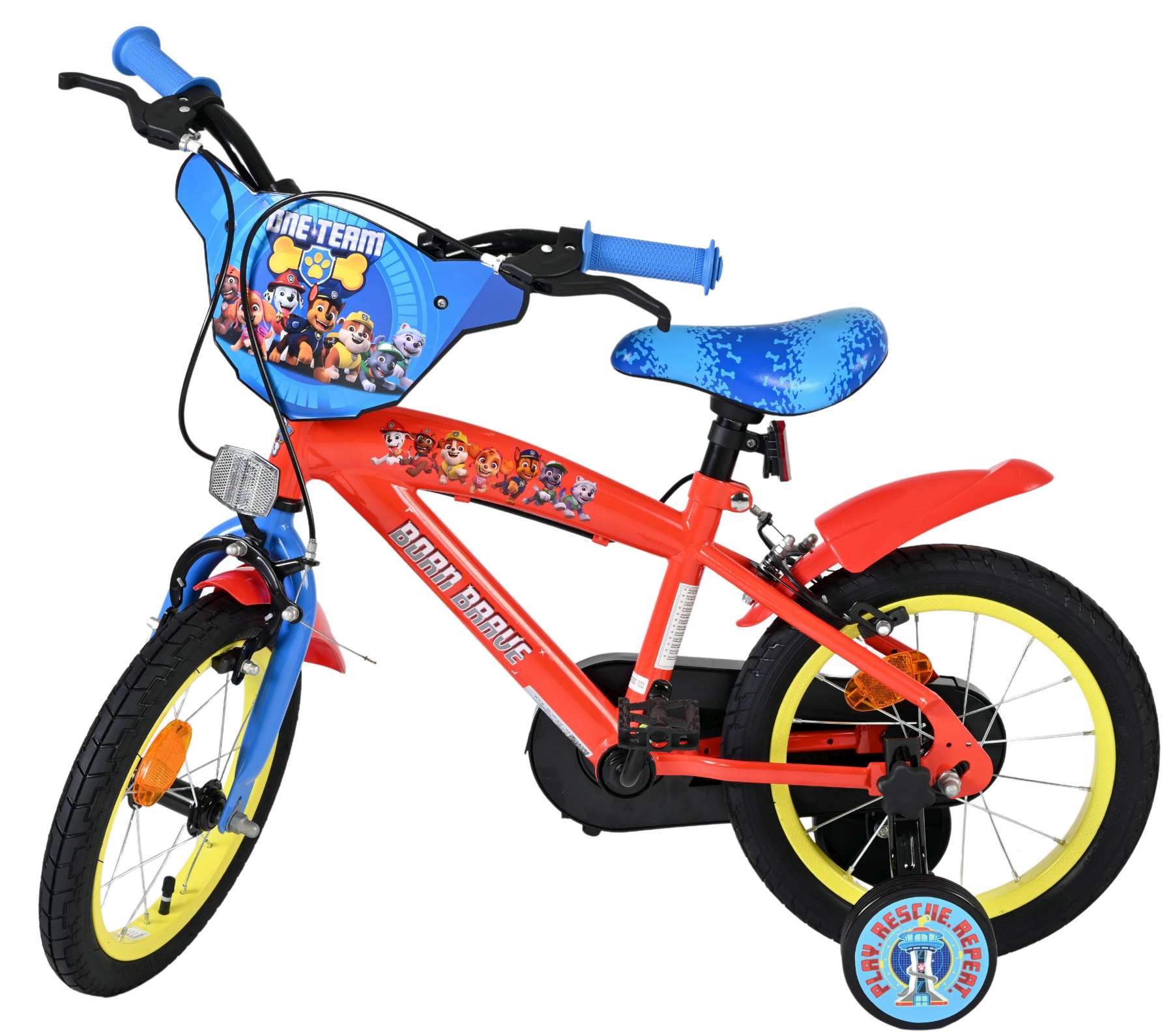 Paw Patrol Kinderfahrrad - Jungen - 14 Zoll - Zwei Handbremsen 8