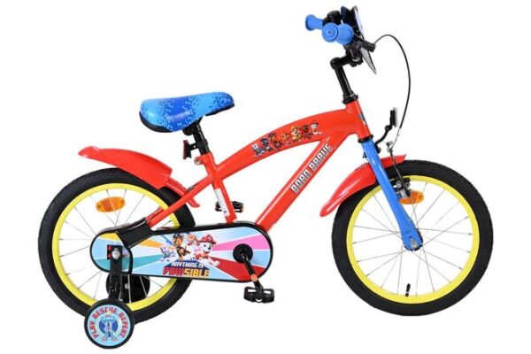 Paw Patrol Kinderfahrrad - Jungen - 16 Zoll - Rot Blau