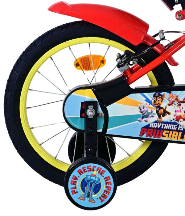 Paw Patrol Kinderfahrrad - Jungen - 16 Zoll - Rot - Zwei Handbremsen 2