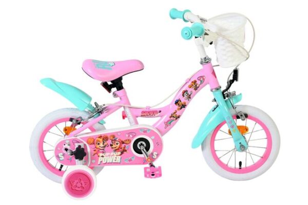 Paw Patrol Kinderfahrrad - Mädchen - 12 Zoll - Rosa - Zwei Handbremsen