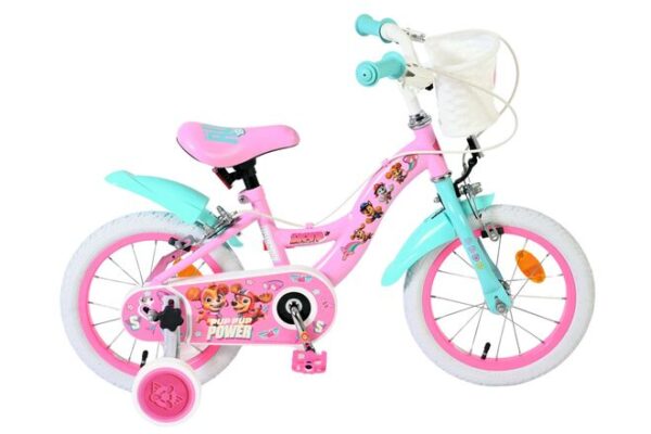 Paw Patrol Kinderfahrrad - Mädchen - 14 Zoll - Rosa - Zwei Handbremsen