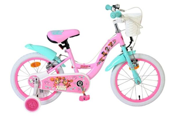 Paw Patrol Kinderfahrrad - Mädchen - 16 Zoll - Rosa - Zwei Handbremsen