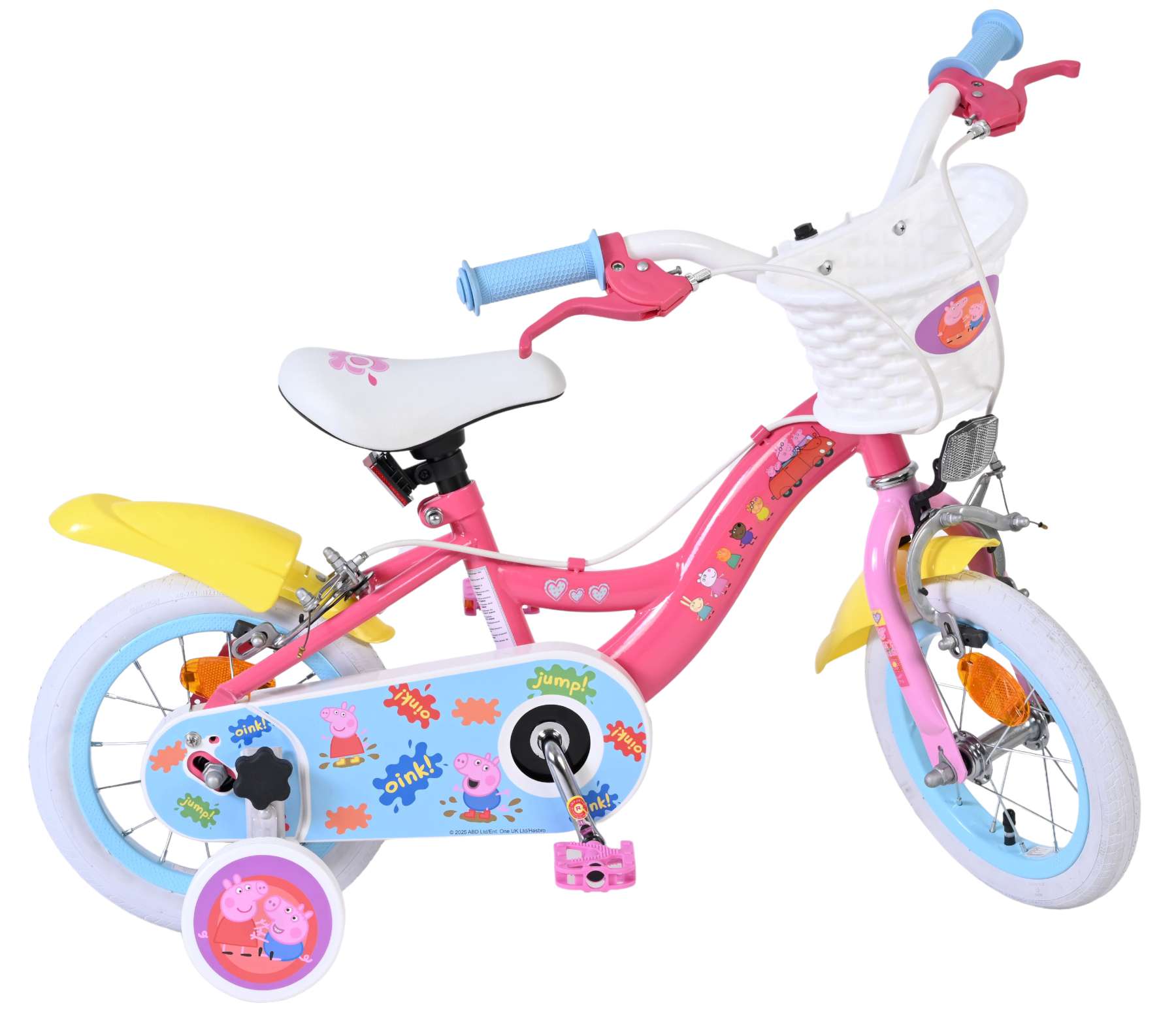 Peppa Pig Kinderfahrrad - Mädchen - 12 Zoll - Rosa - Zwei Handbremsen