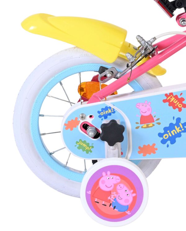 Peppa Pig Kinderfahrrad - Mädchen - 12 Zoll - Rosa - Zwei Handbremsen