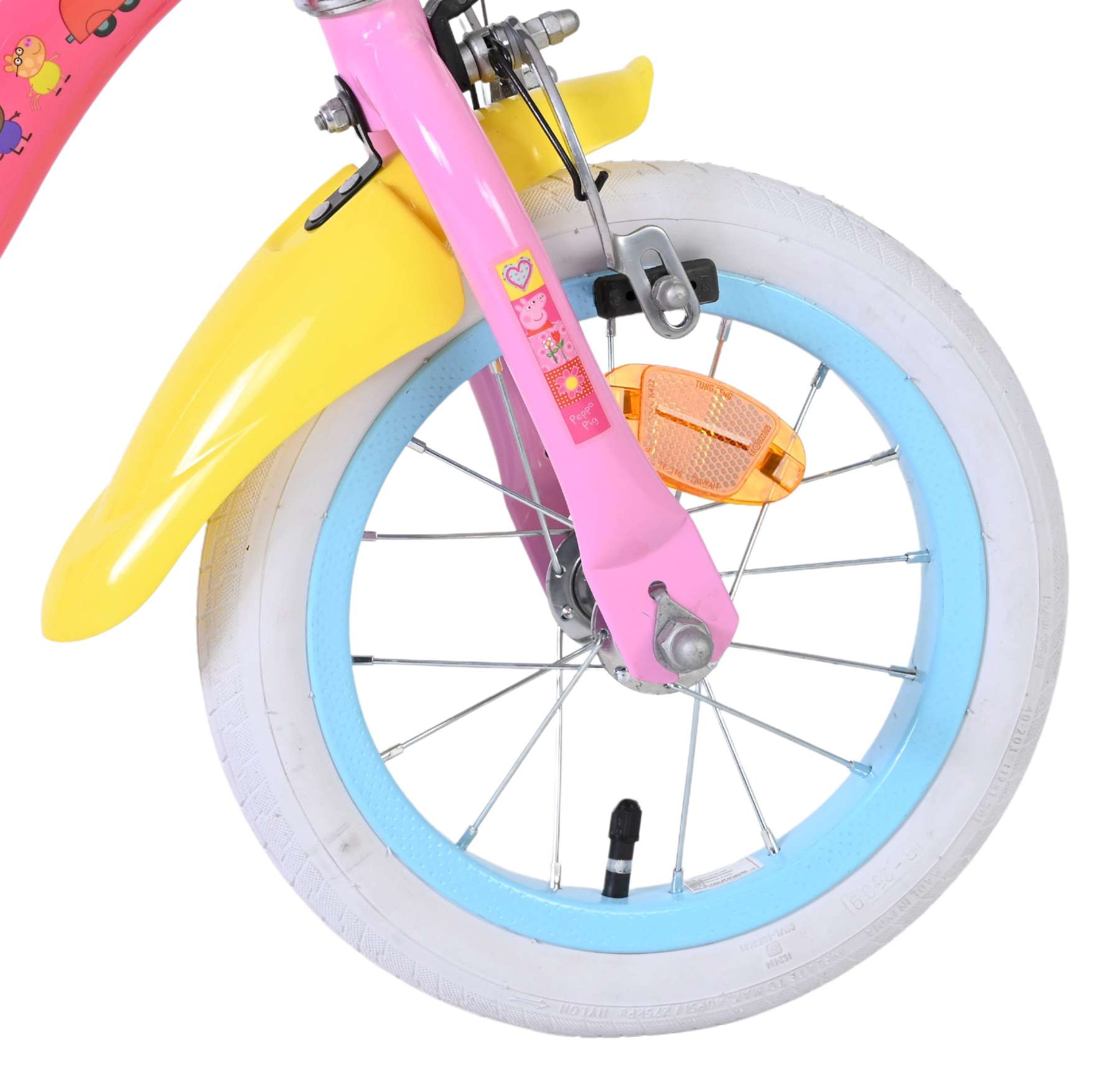 Peppa Pig Kinderfahrrad - Mädchen - 12 Zoll - Rosa - Zwei Handbremsen