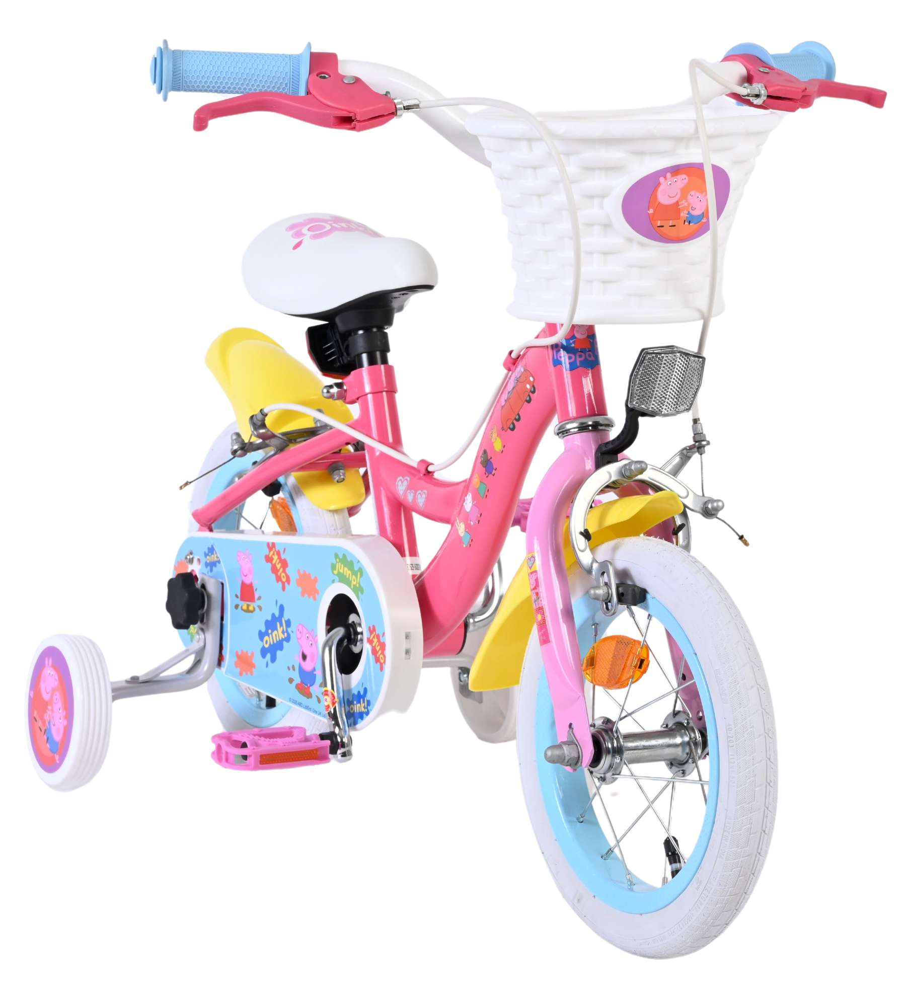 Peppa Pig Kinderfahrrad - Mädchen - 12 Zoll - Rosa - Zwei Handbremsen