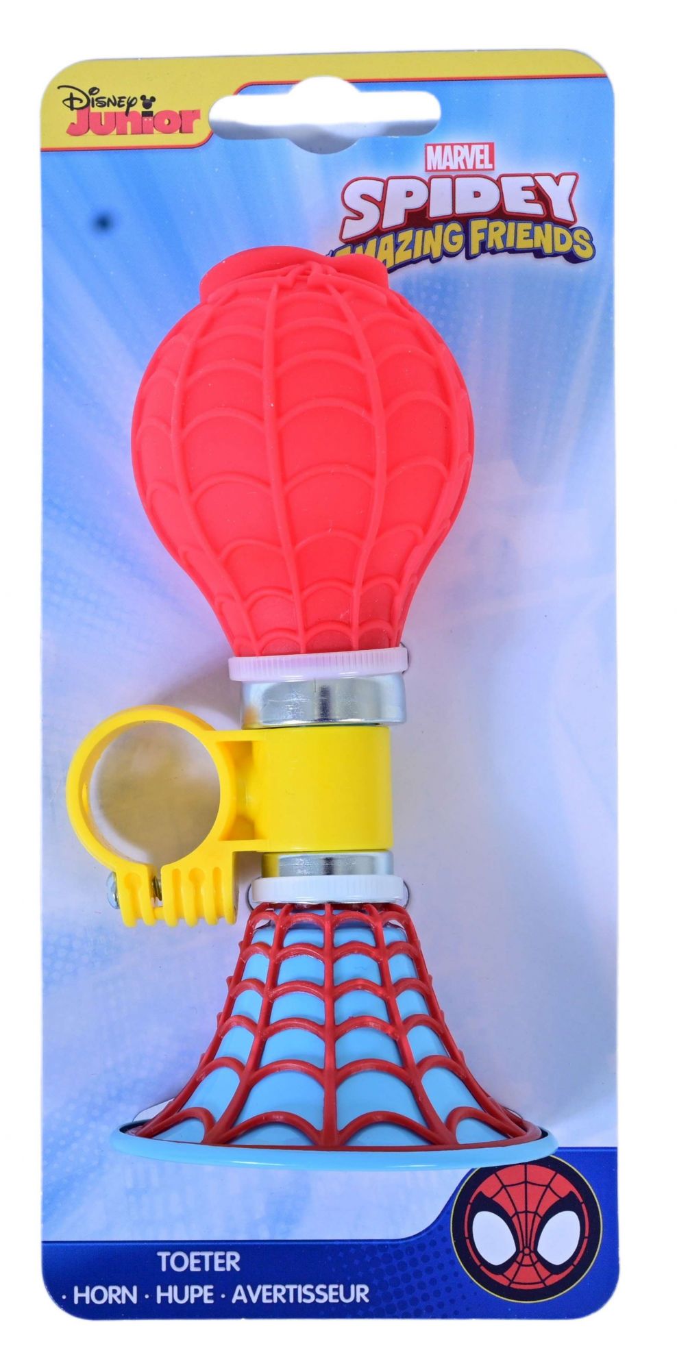 Spidey und seine erstaunlichen Freunde Fahrradhupe – Jungen – Rot, Blau, Gelb 3