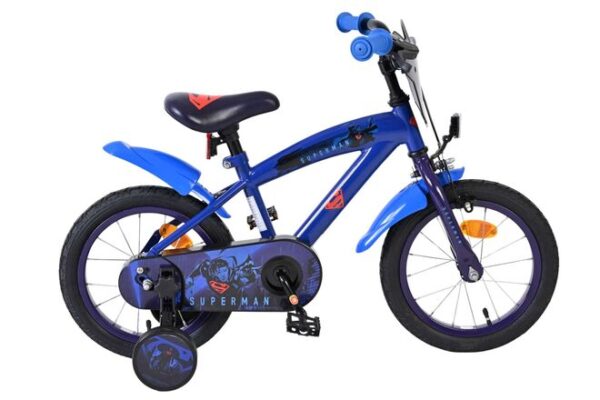 Superman Kinderfahrrad - Jungen - 14 Zoll - Blau