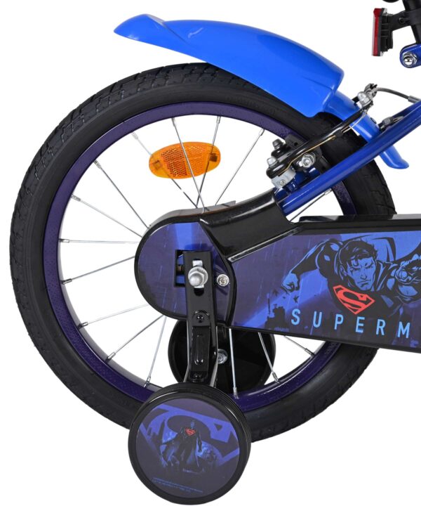 Superman Kinderfahrrad - Jungen - 16 Zoll - Blau - Zwei Handbremsen
