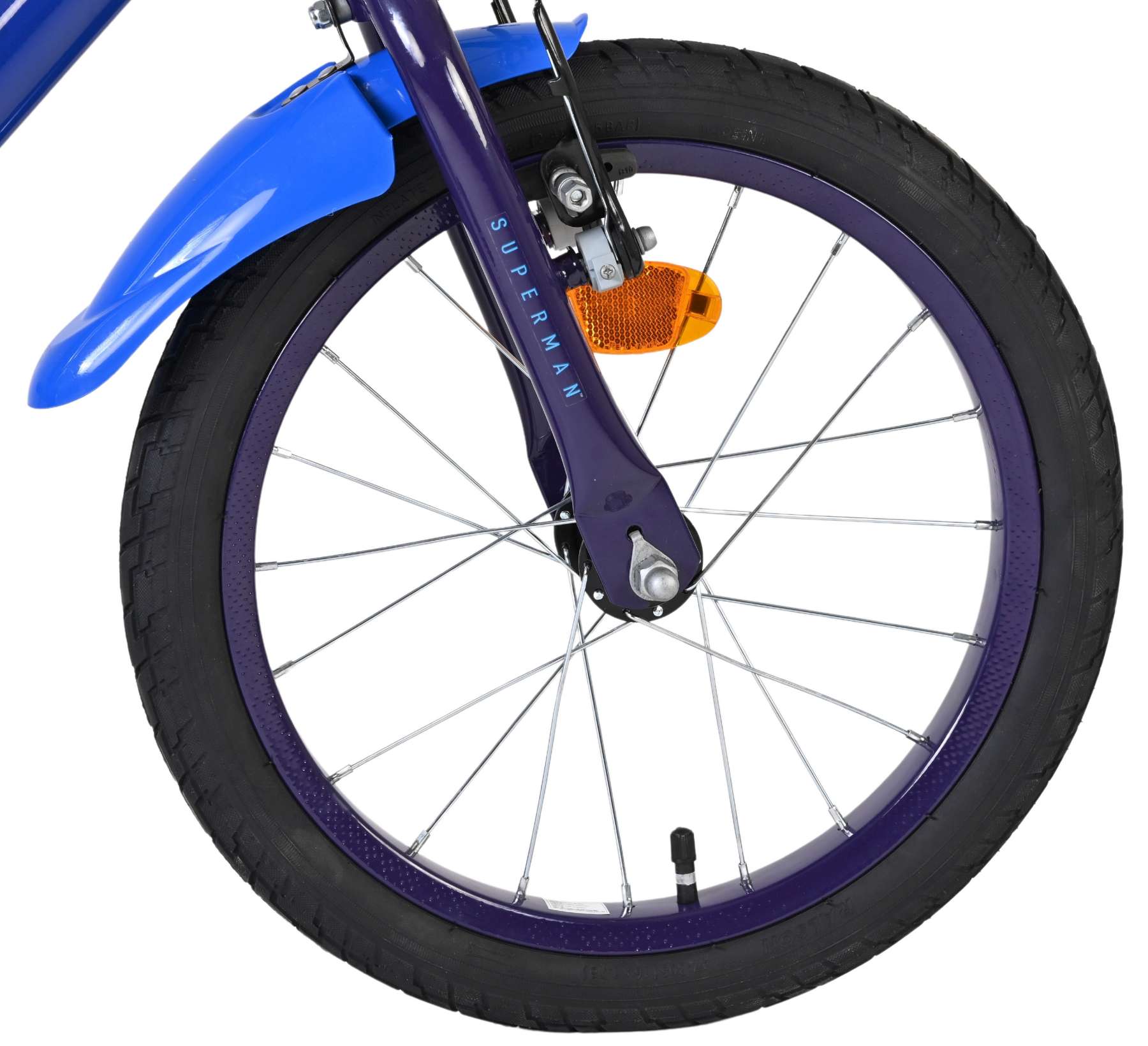 Superman Kinderfahrrad - Jungen - 16 Zoll - Blau - Zwei Handbremsen 3