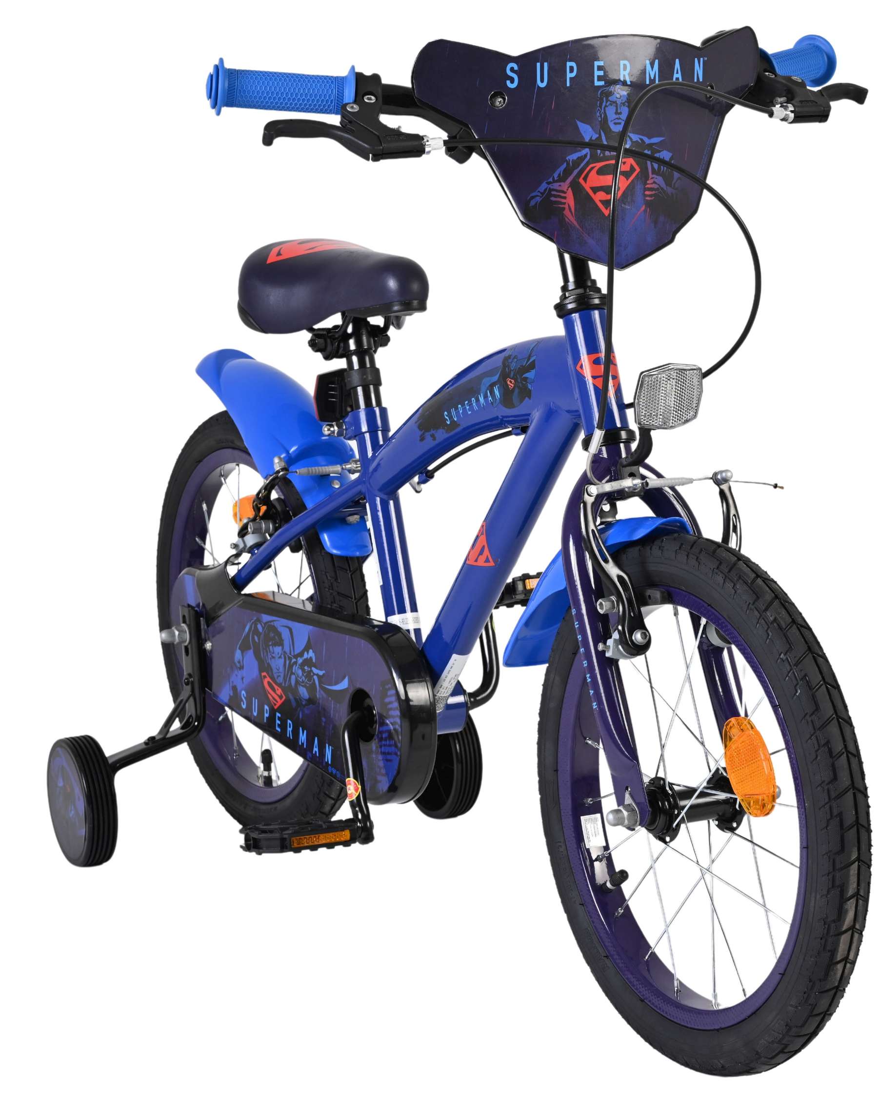 Superman Kinderfahrrad - Jungen - 16 Zoll - Blau - Zwei Handbremsen 5