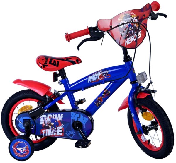 Turbo Crew Kinderfahrrad - Jungen - 12 Zoll - Blau/Rot - Zwei Handbremsen