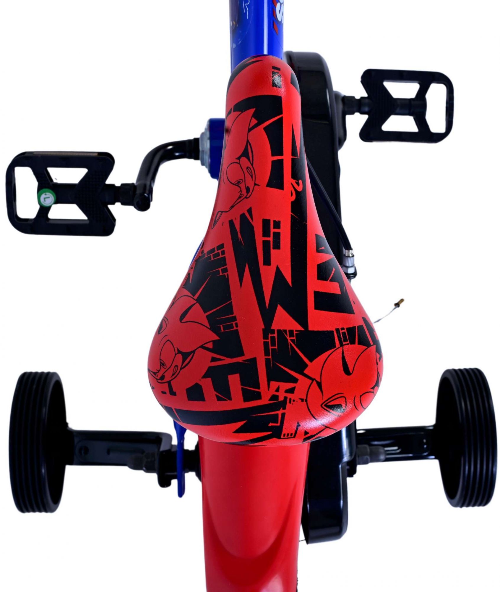 Turbo Crew Kinderfahrrad - Jungen - 12 Zoll - Blau/Rot - Zwei Handbremsen