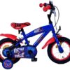 Turbo Crew Kinderfahrrad - Jungen - 12 Zoll - Blau/Rot - Zwei Handbremsen