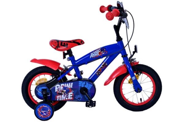 Turbo Crew Kinderfahrrad - Jungen - 12 Zoll - Blau/Rot - Zwei Handbremsen