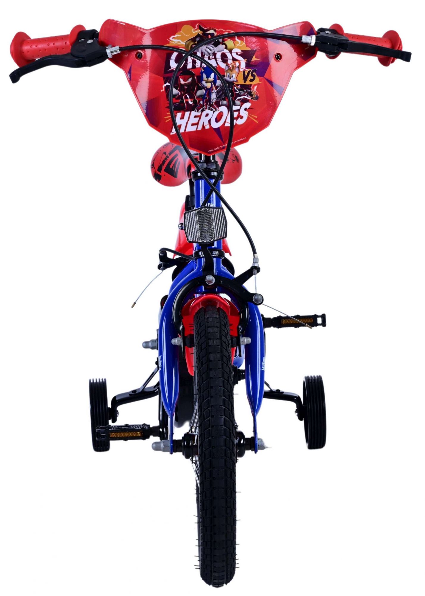 Turbo Crew Kinderfahrrad - Jungen - 14 Zoll - Blau/Rot - Zwei Handbremsen