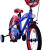 Turbo Crew Kinderfahrrad - Jungen - 16 Zoll - Blau/Rot - Zwei Handbremsen