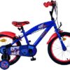 Turbo Crew Kinderfahrrad - Jungen - 16 Zoll - Blau/Rot - Zwei Handbremsen